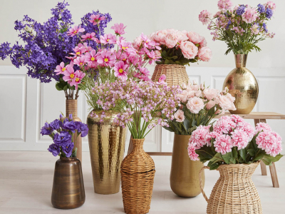 Inspiration: Enkle blomsterdekorationer i vaser